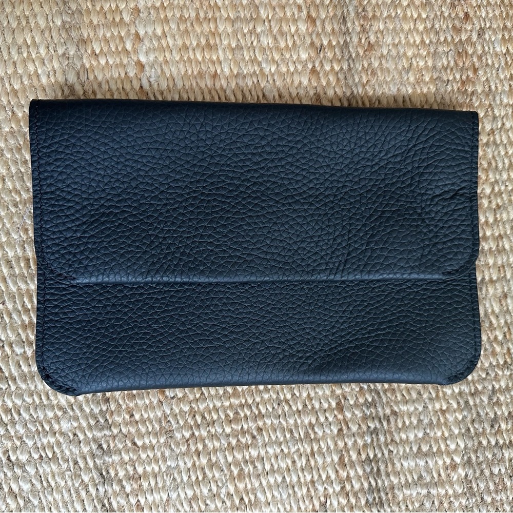 NWT Cuyana System Flap Bag black pebbled leather